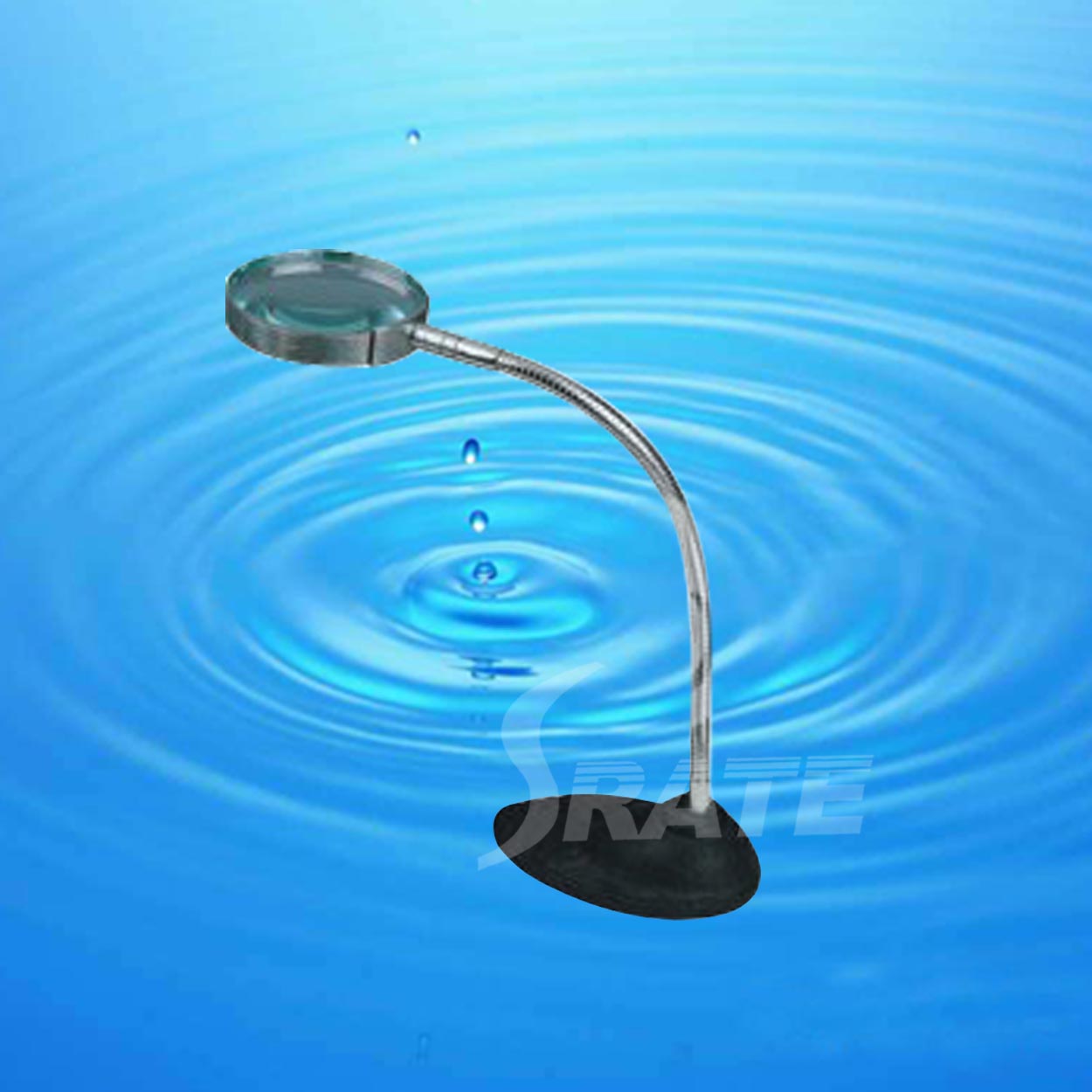 2.5X Bench Magnifier with Bourdon Tube and Square Base MG15117