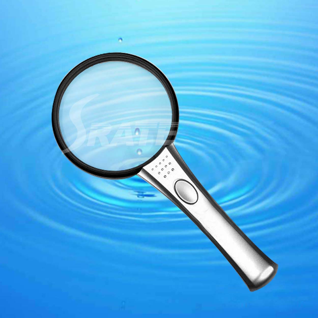 6X/2.5X Handheld Bifocal Magnifier with LED Lamp MG2B-4A