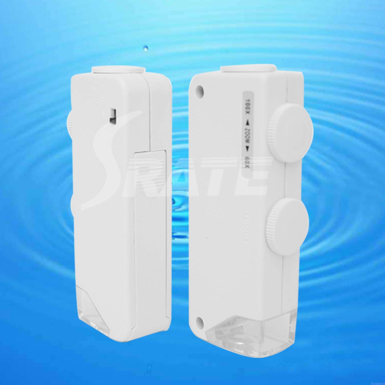 60X Hand-hold Microscope with LED and Scale NO.9885