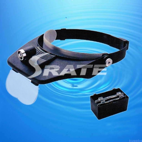 LED Illuminated Head Visor Magnifying Glass MG81001